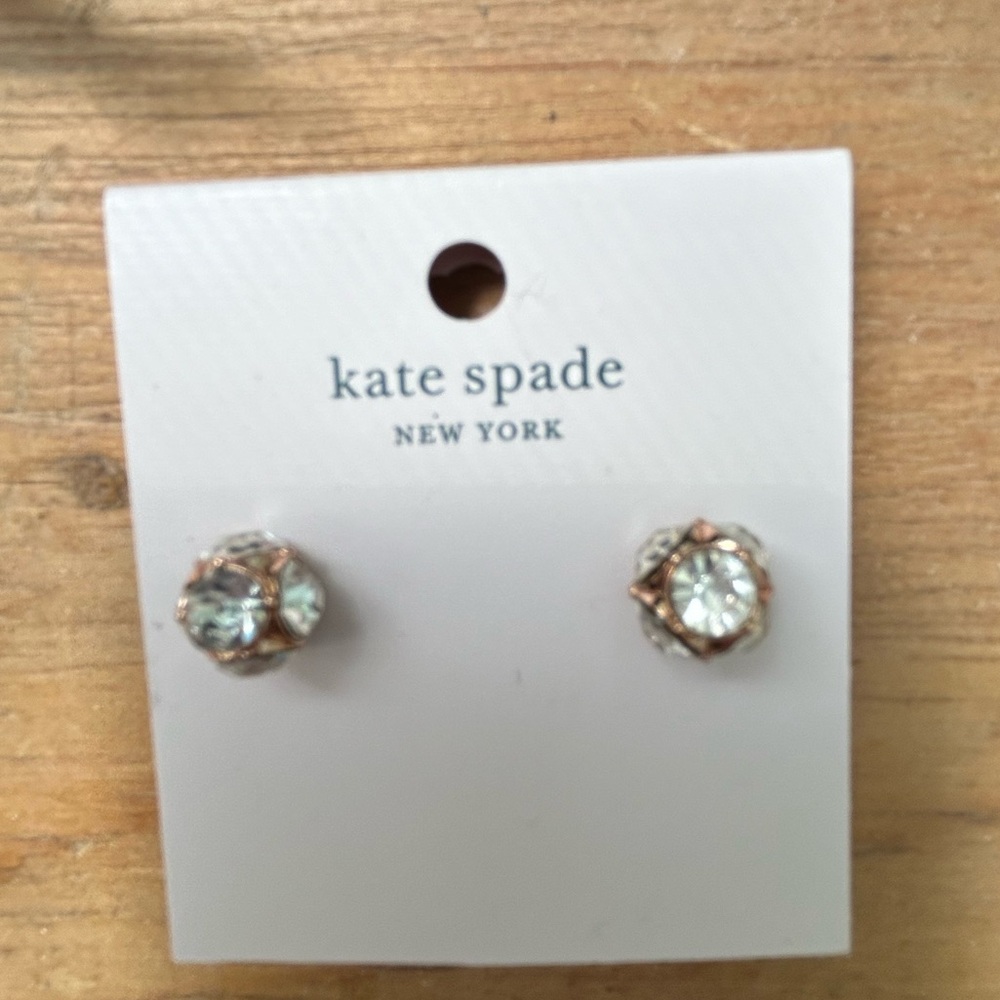 Earrings NWT Kate Spade studs & original pouch, Lady Marmalade style